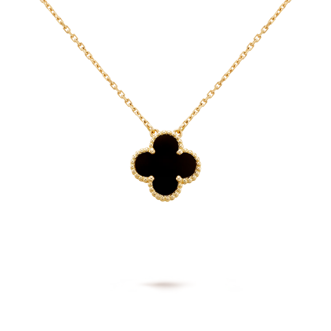 CLOVER | Svart Halskjede
