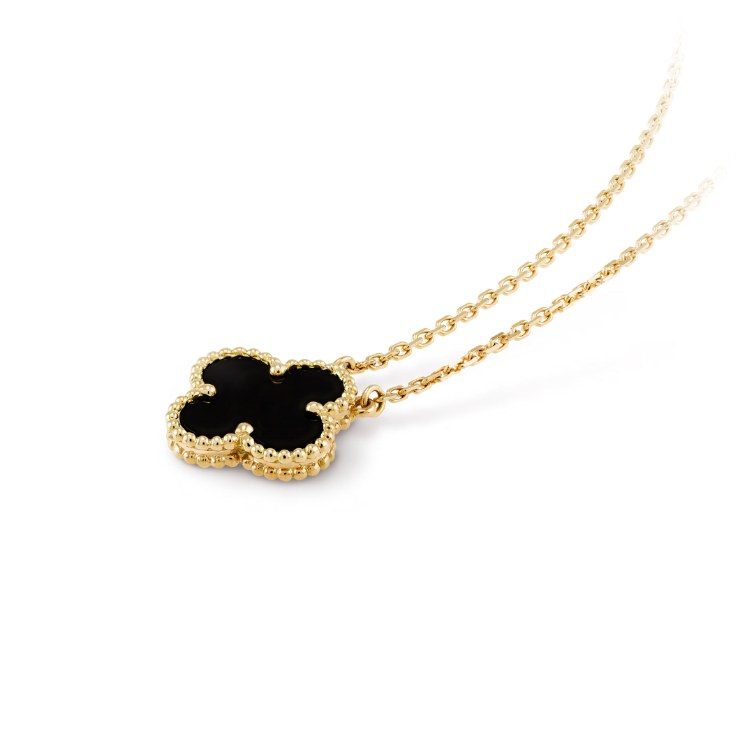CLOVER | Svart Halskjede