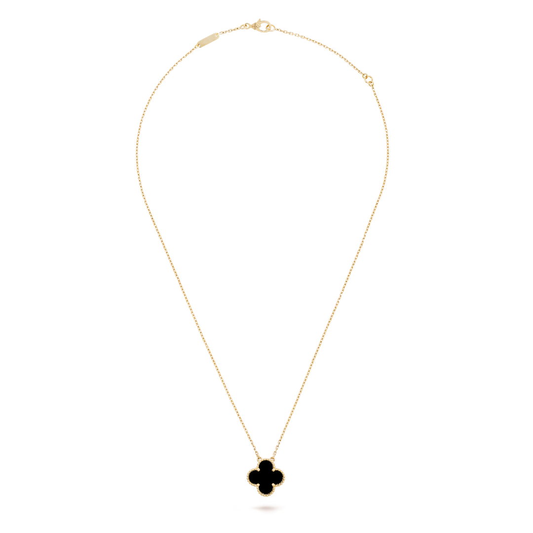 CLOVER | Svart Halskjede