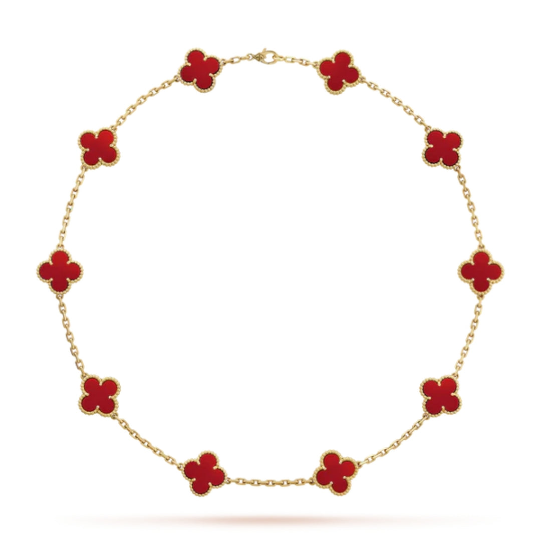 CLOVER | 10 Motiver Rød Halskjede