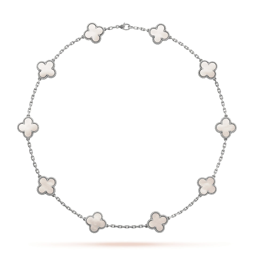 CLOVER | 10 Motiver Sølv Halskjede