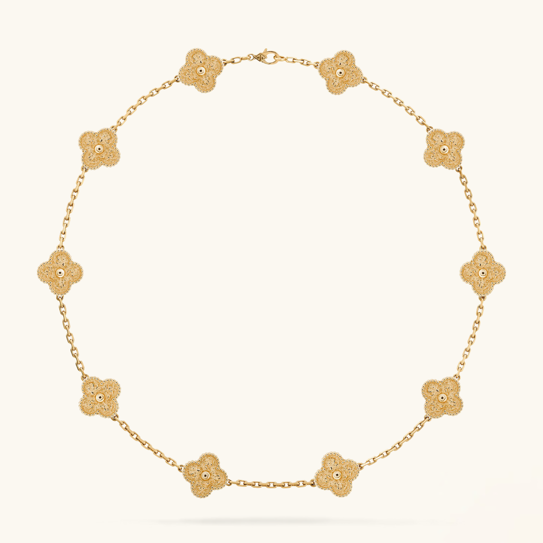 CLOVER | 10 Motive Gullhalskjede