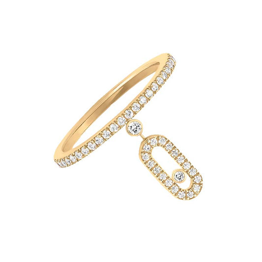 EKSKLUSIV | Chaira Dangling Ring Diamanté