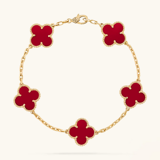 CLOVER | Rød Armbånd