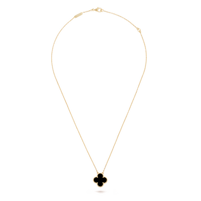 CLOVER | Svart Halskjede