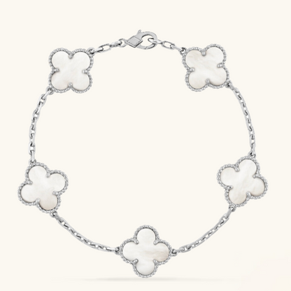 CLOVER | Hvit Armbånd