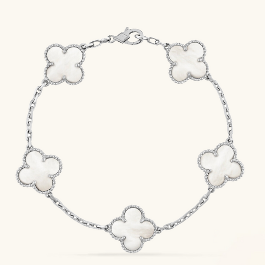 CLOVER | Hvit Armbånd