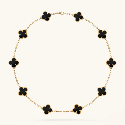 CLOVER | 10 Motiver Svart Halskjede