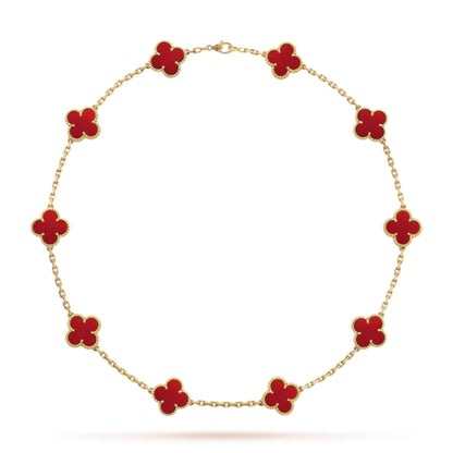 CLOVER | 10 Motiver Rød Halskjede