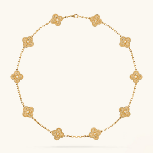 CLOVER | 10 Motive Gullhalskjede