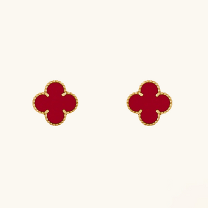 CLOVER | Røde Øredobber