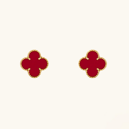 CLOVER | Røde Øredobber