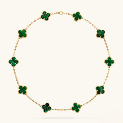 CLOVER | 10 Motiver Grønn Halskjede