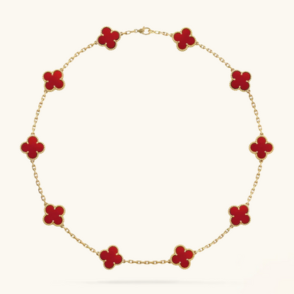 CLOVER | 10 Motiver Rød Halskjede