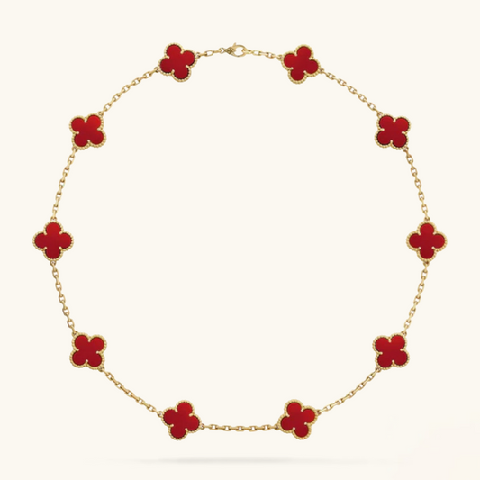 CLOVER | 10 Motiver Rød Halskjede
