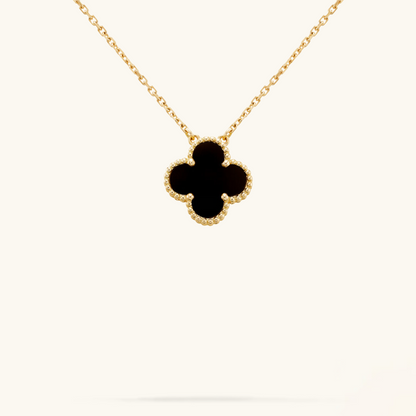 CLOVER | Svart Halskjede