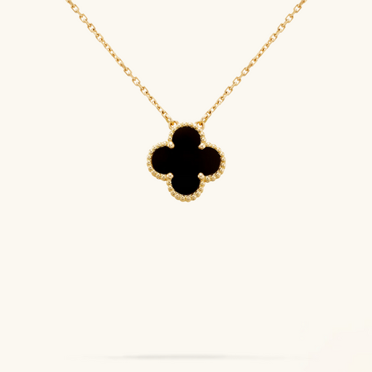 CLOVER | Svart Halskjede