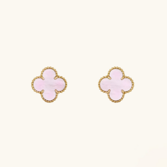 CLOVER | Rosa øreringer
