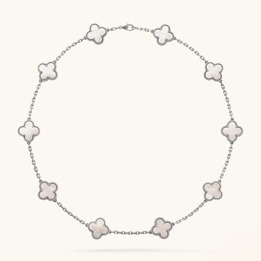 CLOVER | 10 Motiver Sølv Halskjede