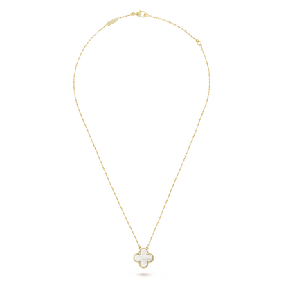 CLOVER | Hvit/Gold Halskjede