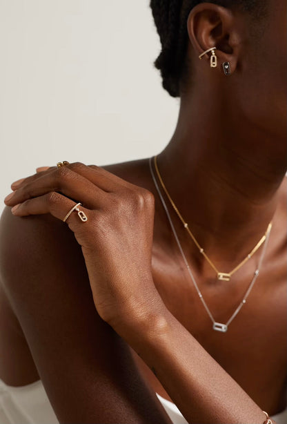 EKSKLUSIV | Chaira Dangling Ring Diamanté