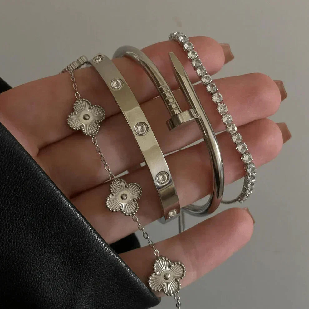 4-delt armbåndsett "Silvio"