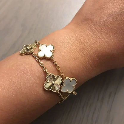 CLOVER | Hvit Armbånd